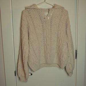 Zara Chunky Knit Beige Sweater